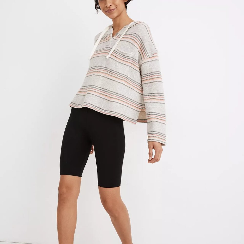 [NWT] Madewell High-Rise 9" Biker Shorts in Black